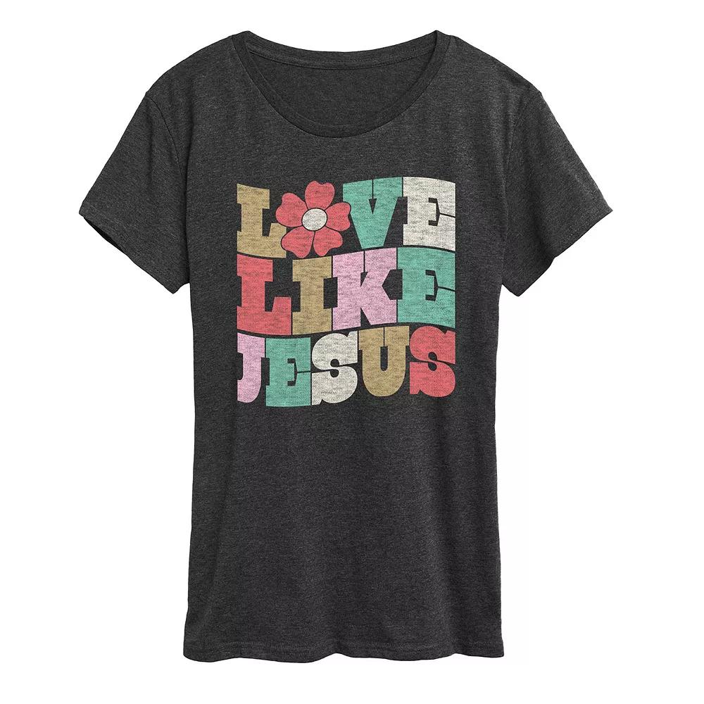Women's Love Like Jesus Graphic Tee, Girl's,  Product Image