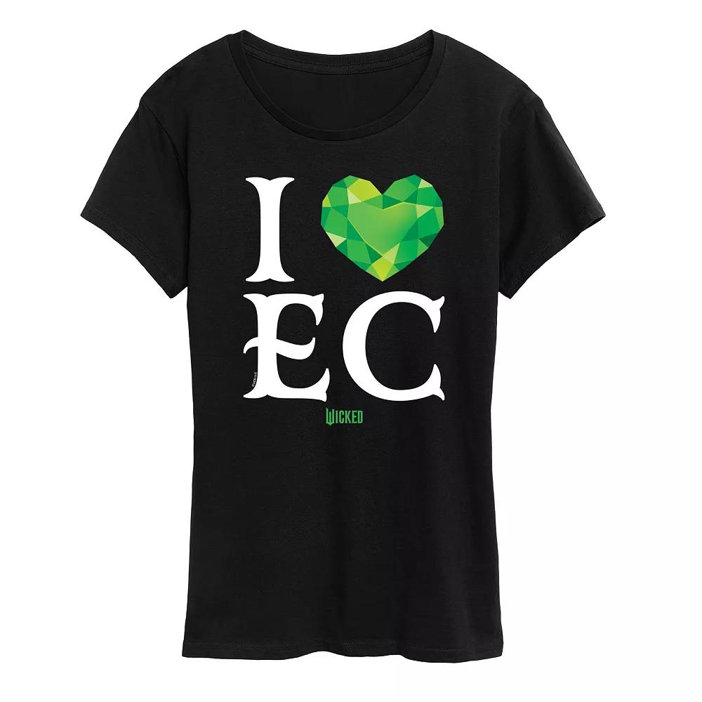Womens Wicked I Heart Emerald City Graphic Tee Product Image