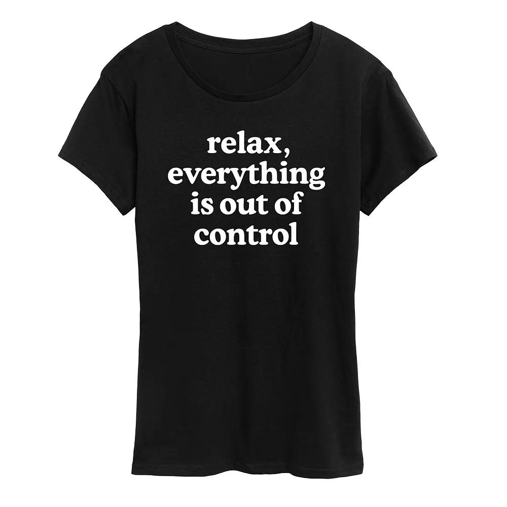 Women's Relax Out Of Control Graphic Tee, Girl's,  Product Image