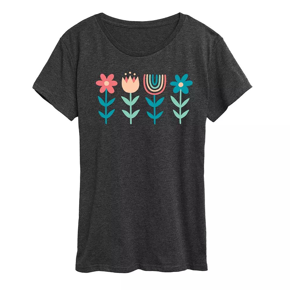 Women's MTV Floral Logo Graphic Tee,  Product Image