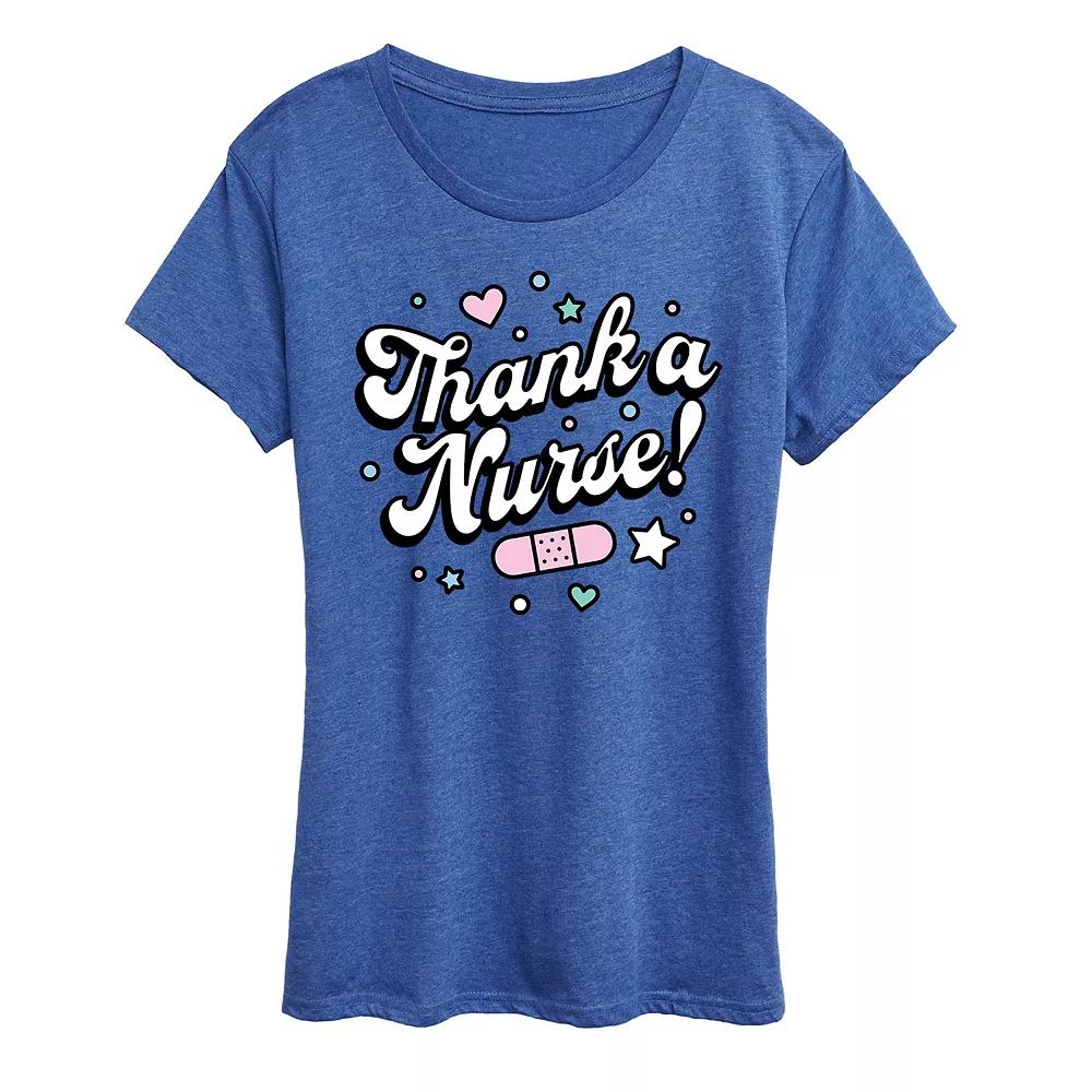 Women's Thank A Nurse Graphic Tee,  Product Image