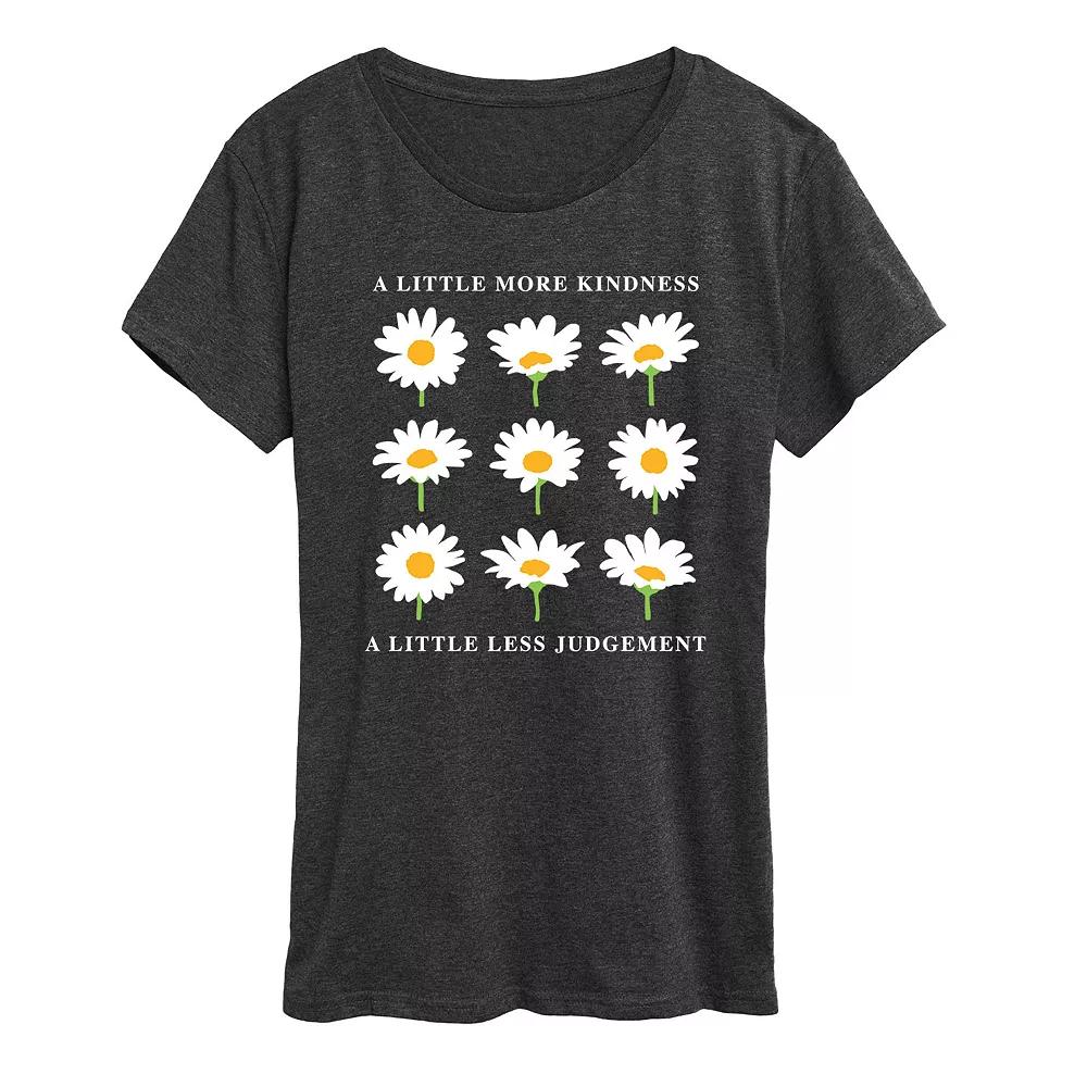 Women's Daisies A Little More Kindness Graphic Tee,  Product Image