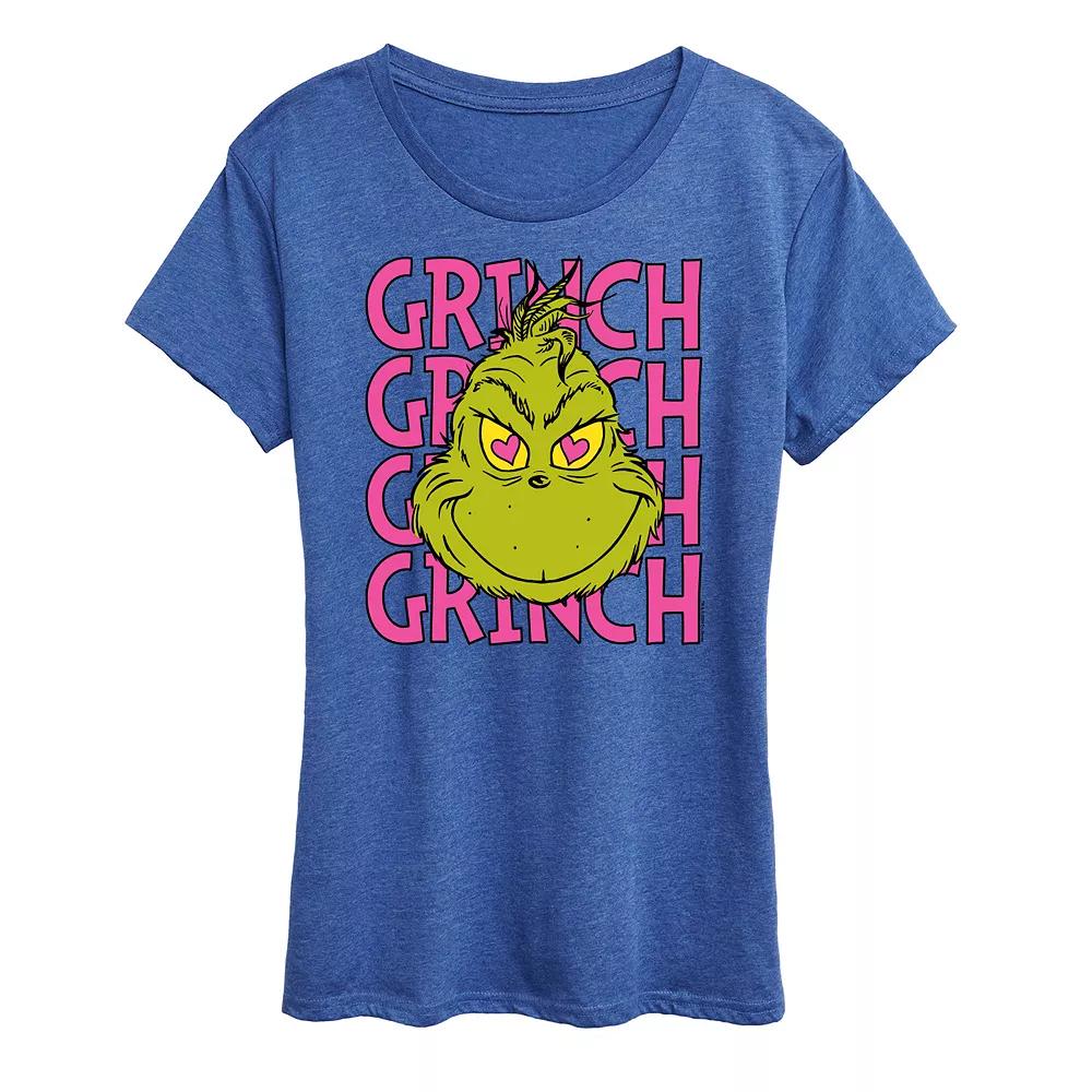 Women's Grinch Stacked Graphic Tee,  Product Image