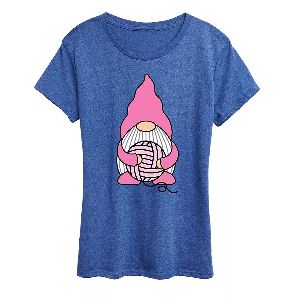 Women's Knitting Gnome Graphic Tee,  Product Image
