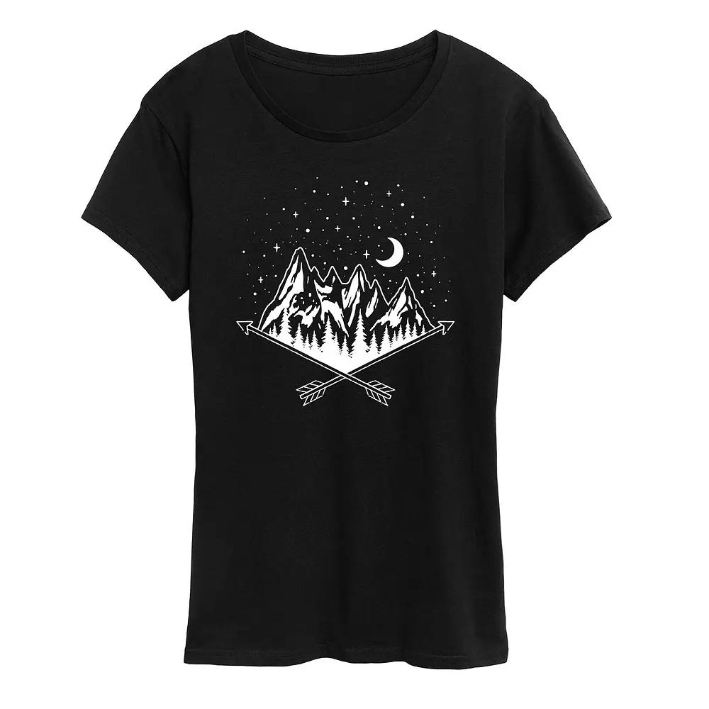 Women's Mounatin Scene Graphic Tee,  Product Image