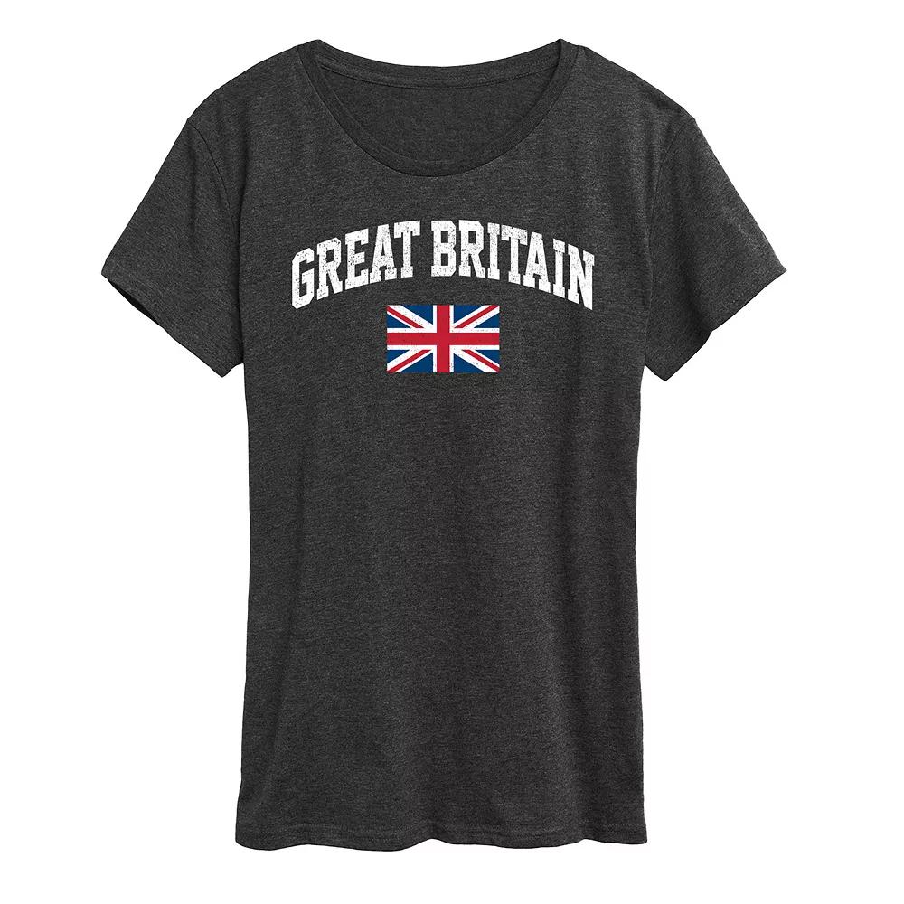 Women's Great Britain Flag Graphic Tee,  Product Image