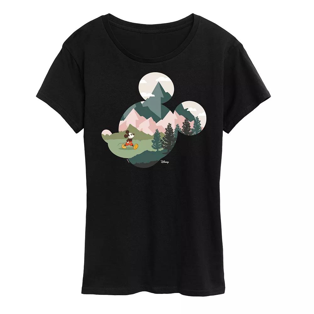 Disney's Mickey Mouse Women's Nature Fill Graphic Tee,  Product Image