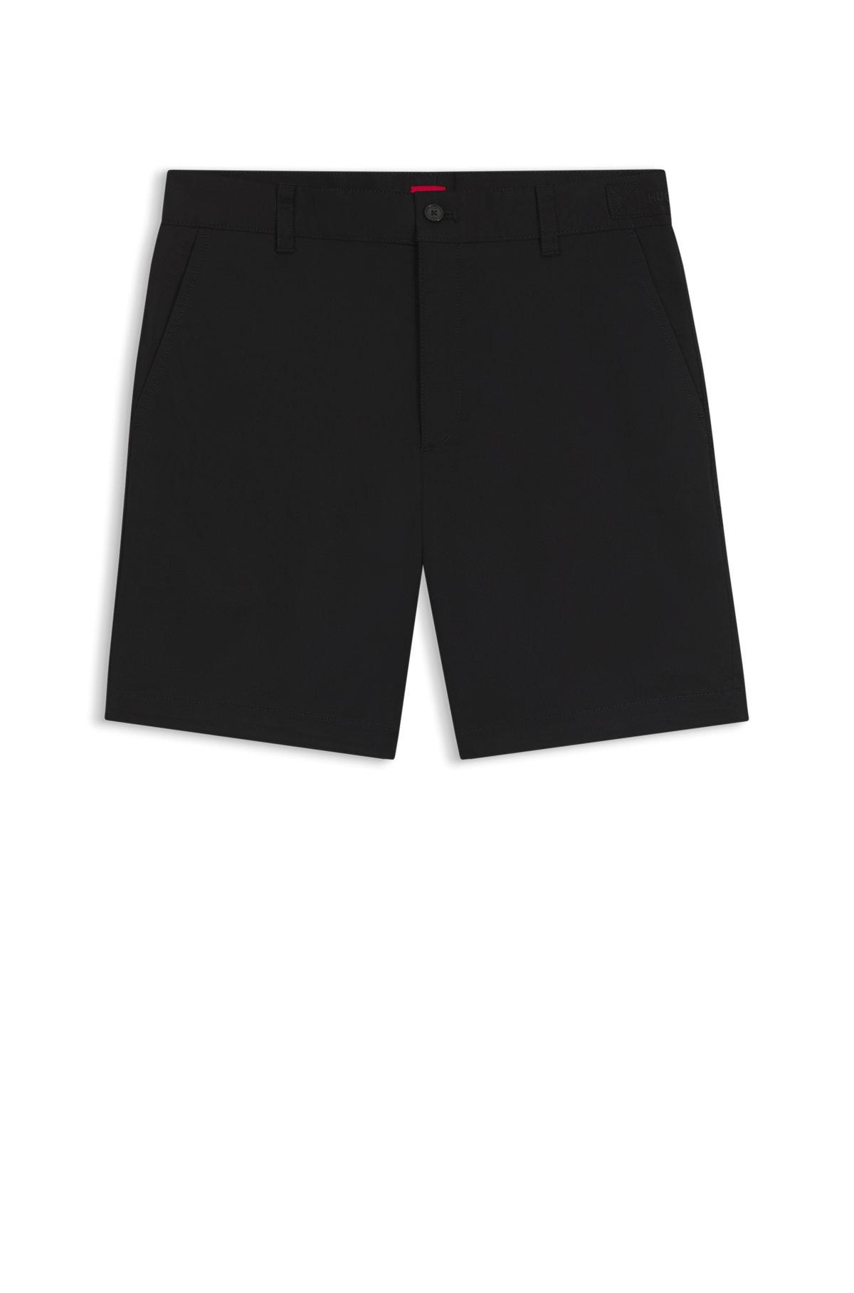 Slim-fit shorts in mercerized stretch cotton Product Image