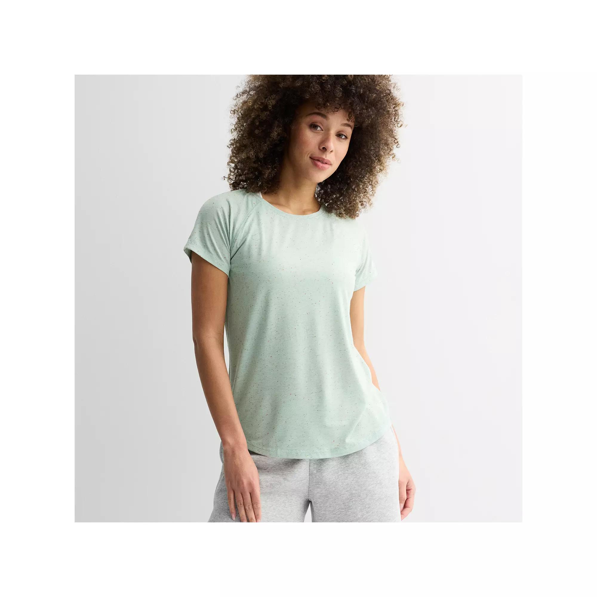 Women's Tek Gear® Core Raglan Tee, Size: XL, Ostego Bay Speckle Product Image