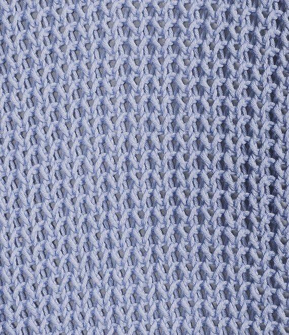 Eileen Fisher Organic Cotton Twisted Texture Knit Round Neck Long Sleeve Sweater Product Image