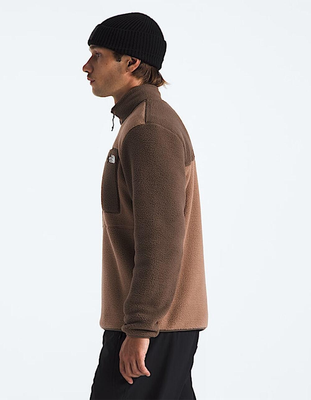 THE NORTH FACE Yumiori Mens Quarter Zip Fleece Jacket - BROWN COMBO Product Image