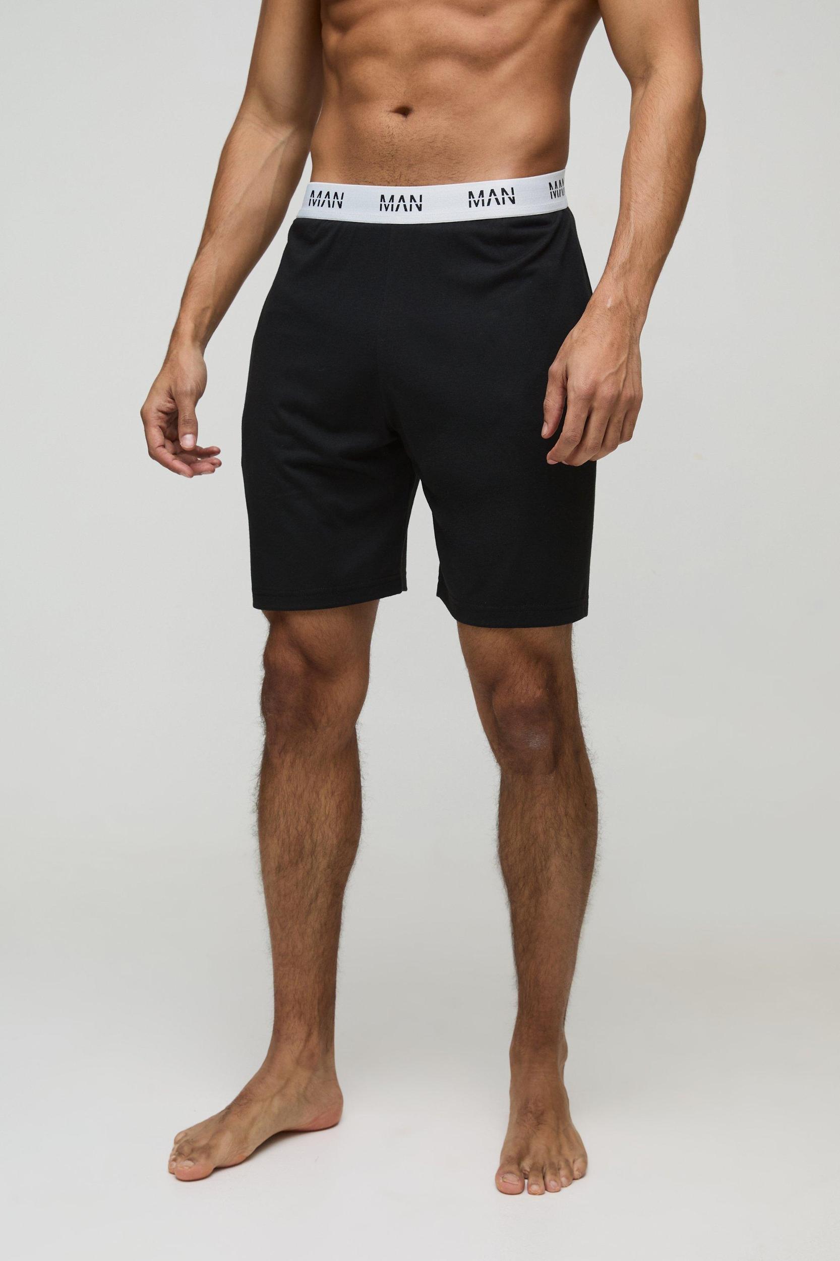 2 Pack Man Loungewear Shorts | boohooMAN USA Product Image