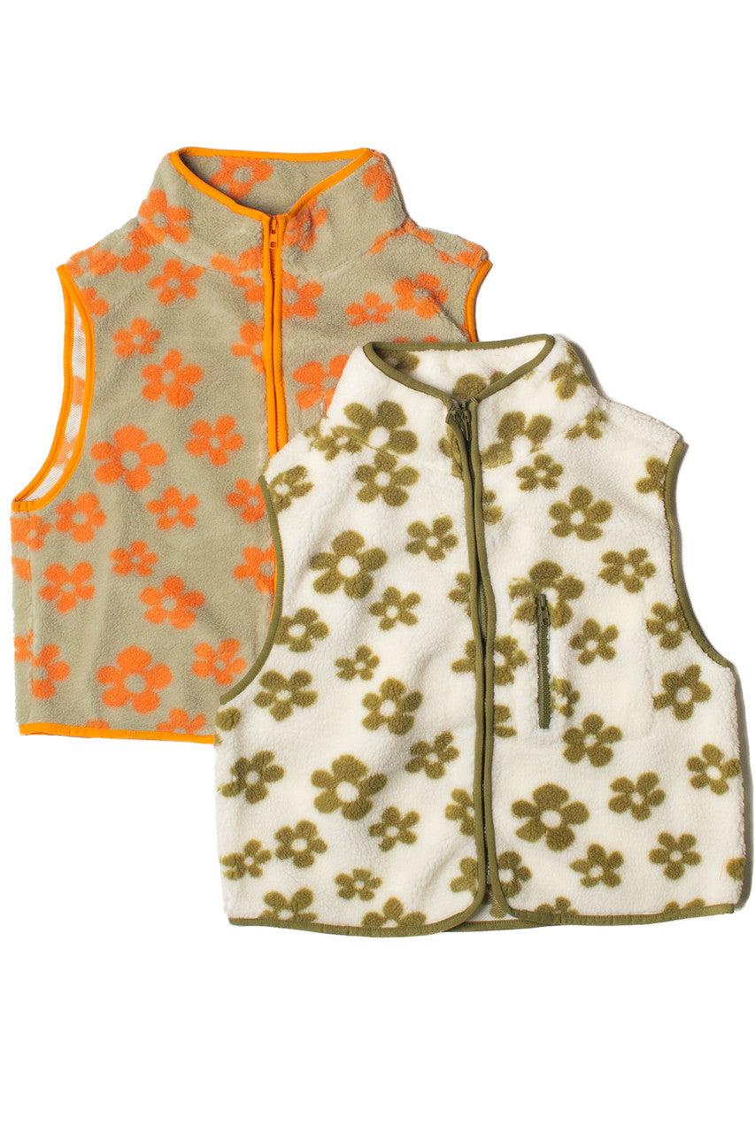 Daisy Fleece Zip Up Vest Product Image
