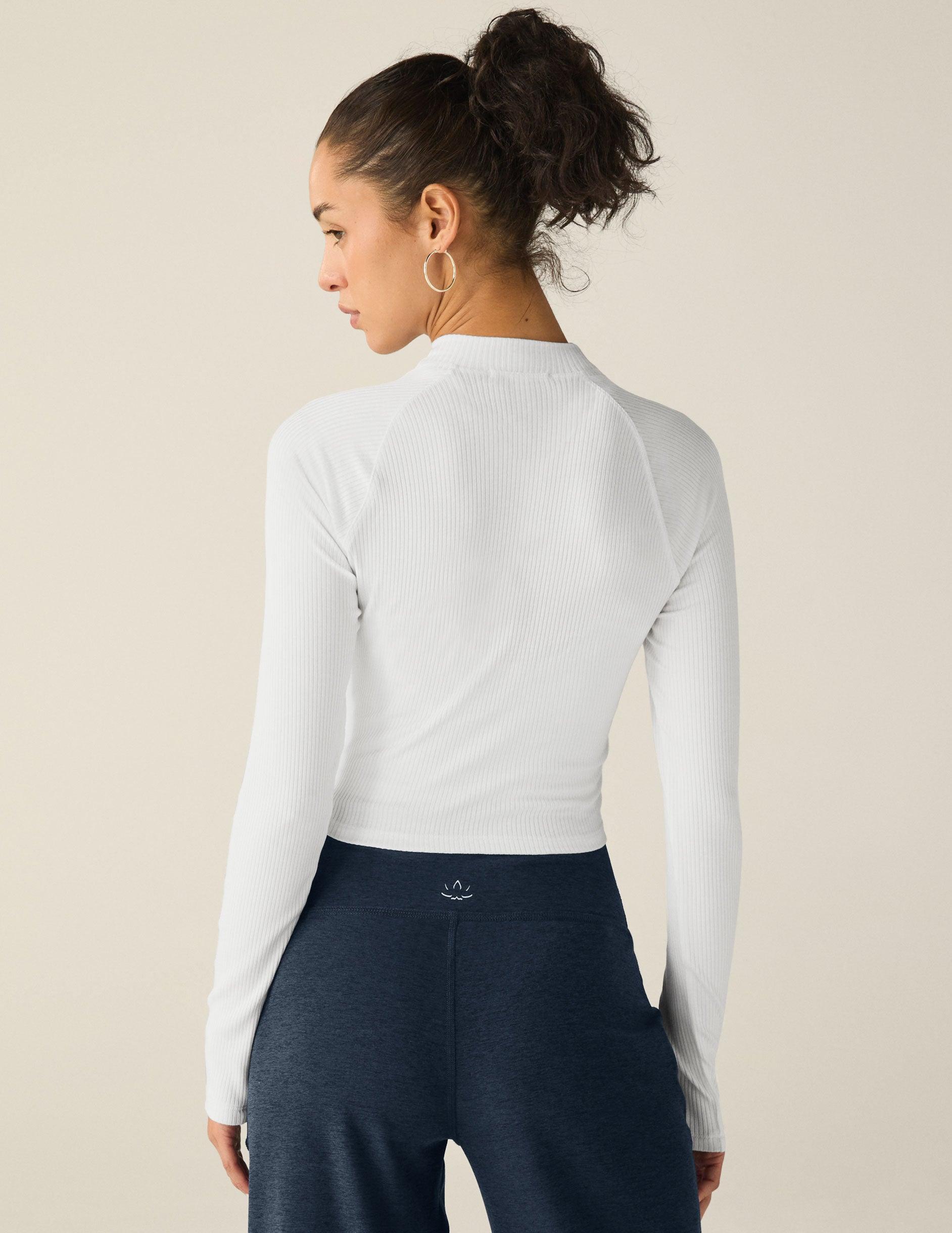 Contours Mock Neck Cropped Top Product Image