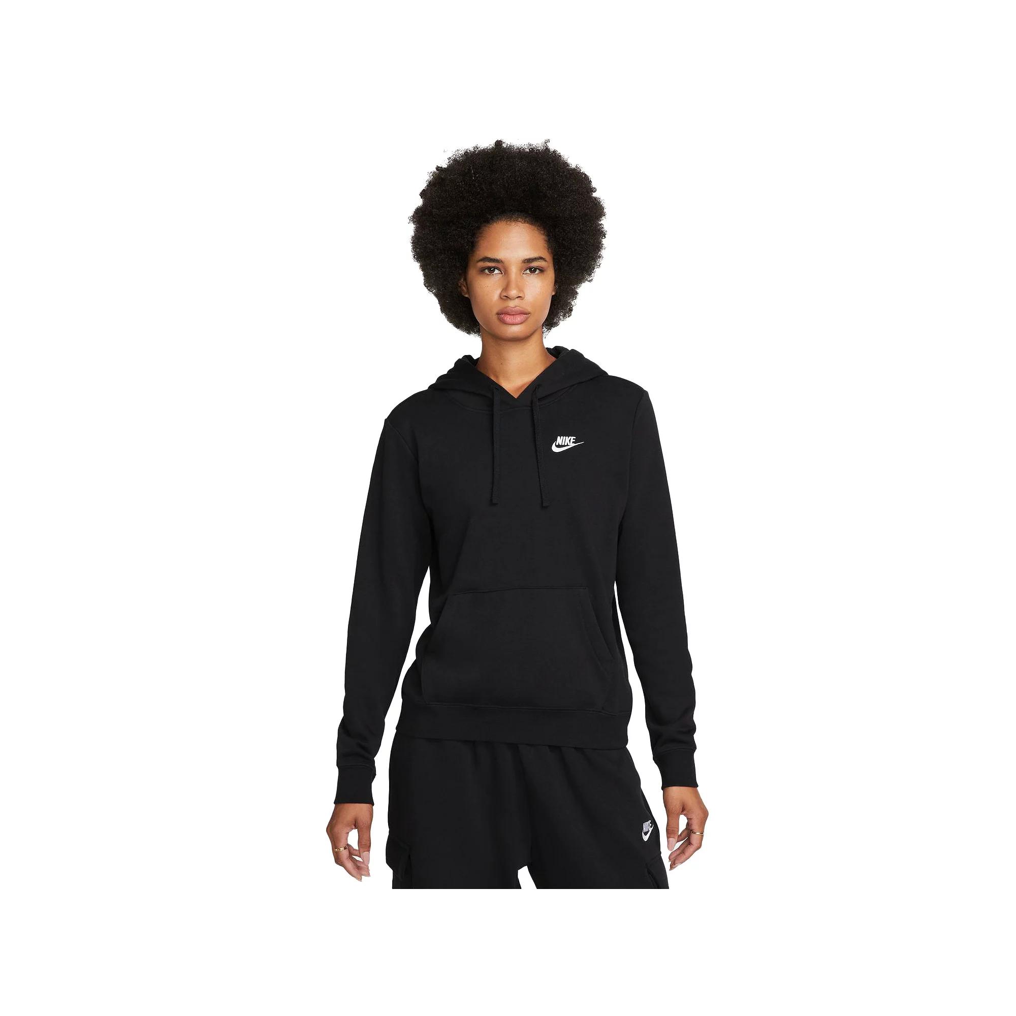 Womens Nike Sportswear Club Fleece Pullover Hoodie | DQ5793-010 Product Image