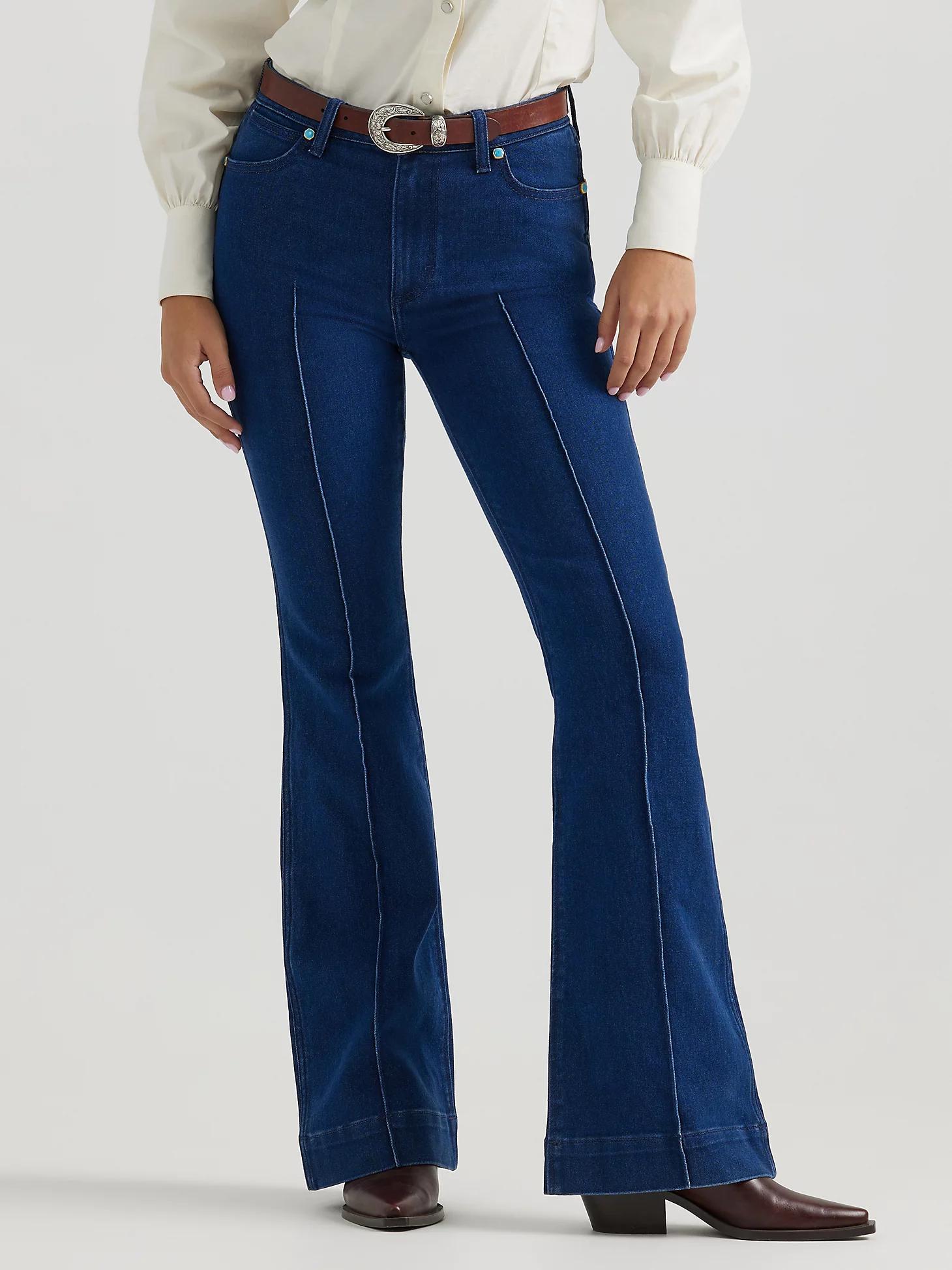 Wrangler® x Yellow Rose by Kendra Scott High Rise Trouser | Women's JEANS | Wrangler® Product Image