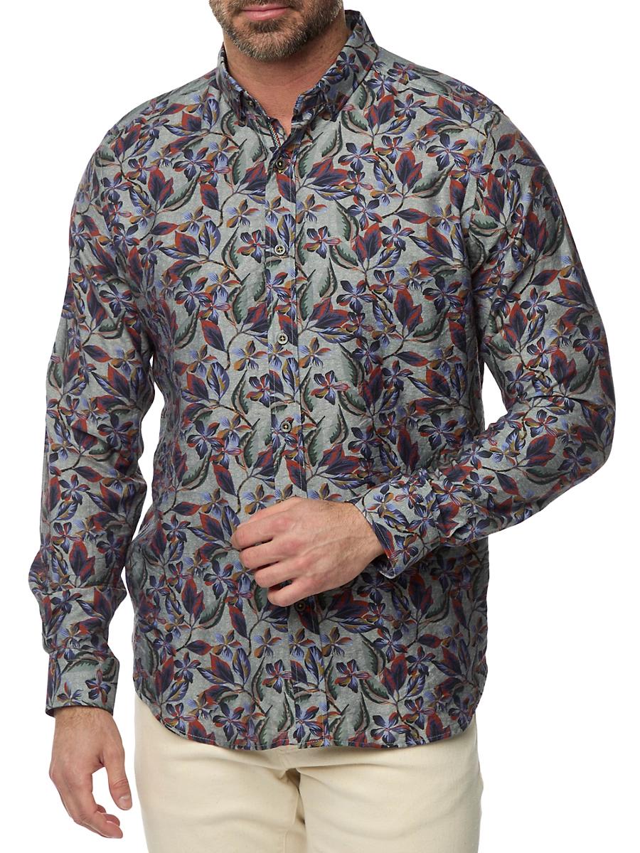 Mens Ziton Floral Shirt - Product Image
