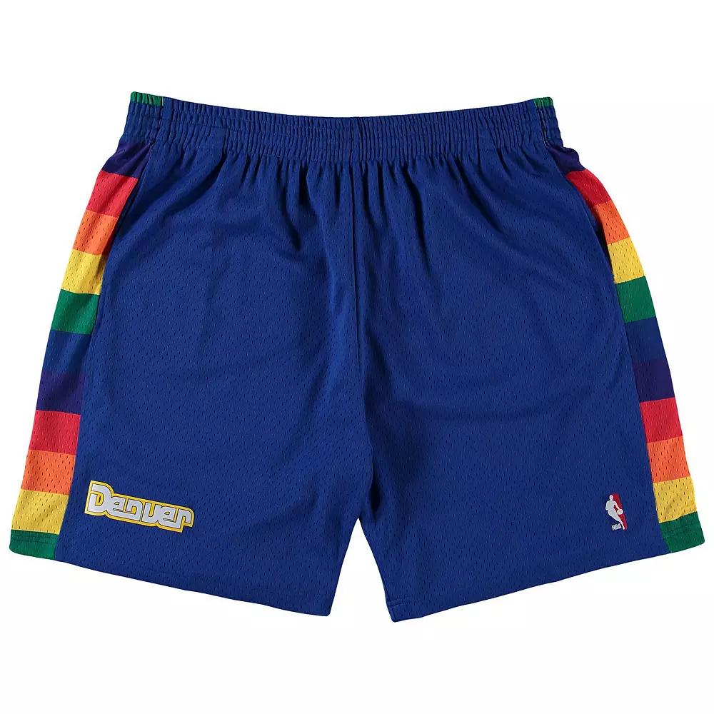 Men's Mitchell & Ness Royal Denver Nuggets Big & Tall Hardwood Classics Team Swingman Shorts,  Product Image