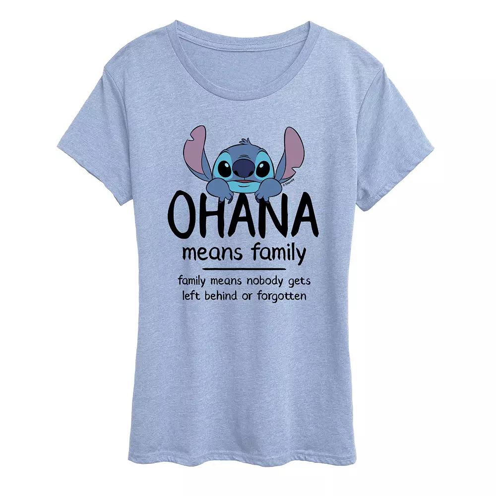 Disney's Lilo & Stitch Women's Ohana Graphic Tee,  Product Image