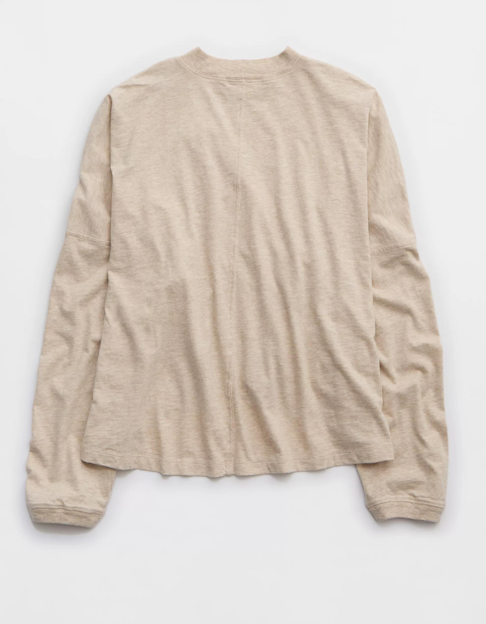 Aerie Cozy Long Sleeve Mockneck T-Shirt Product Image