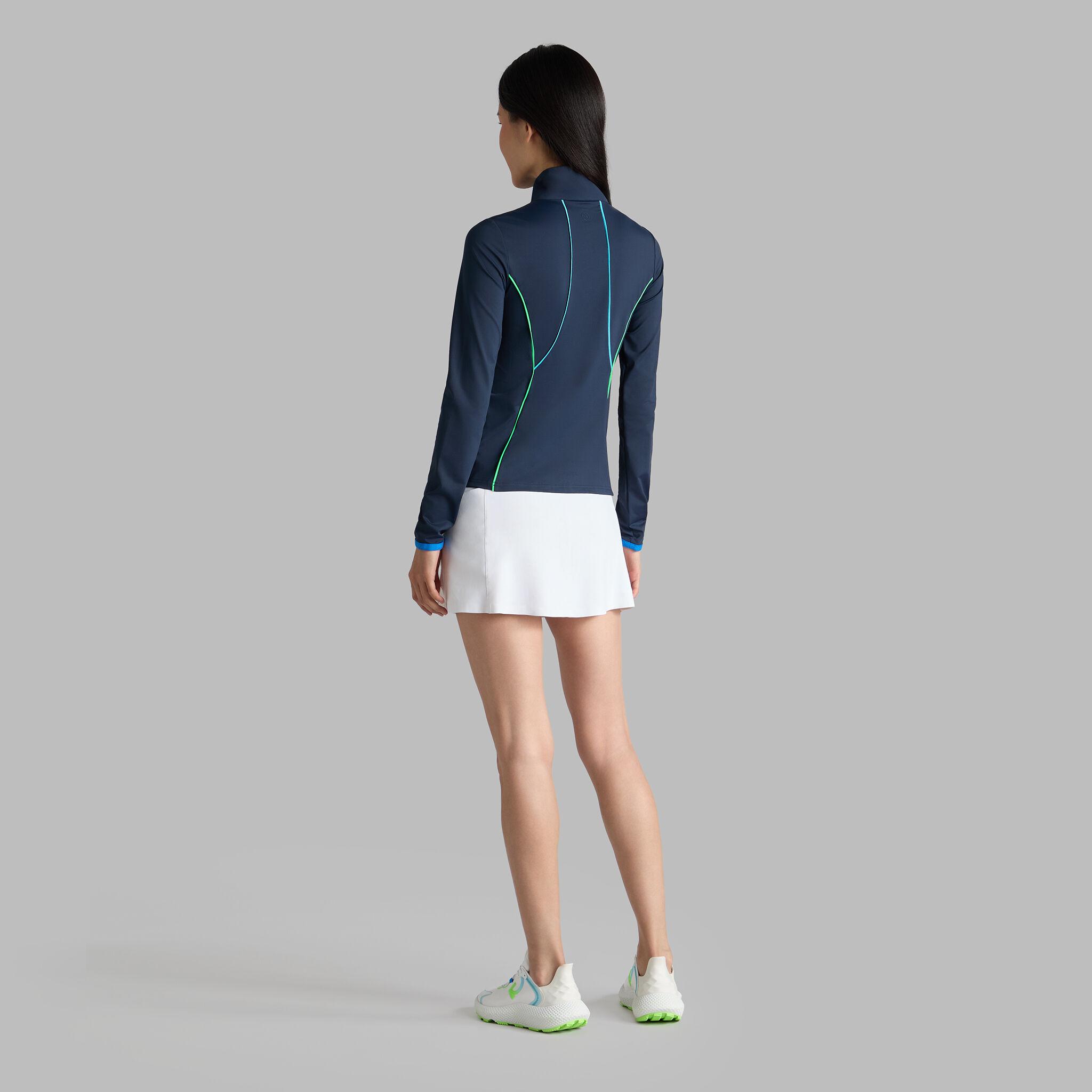 STRETCH NYLON INTERLOCK TIPPED PULLOVER Product Image