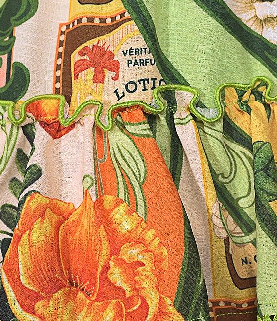 Agua Bendita Maona Surplice Neck Sleeveless Smocked Dress Product Image