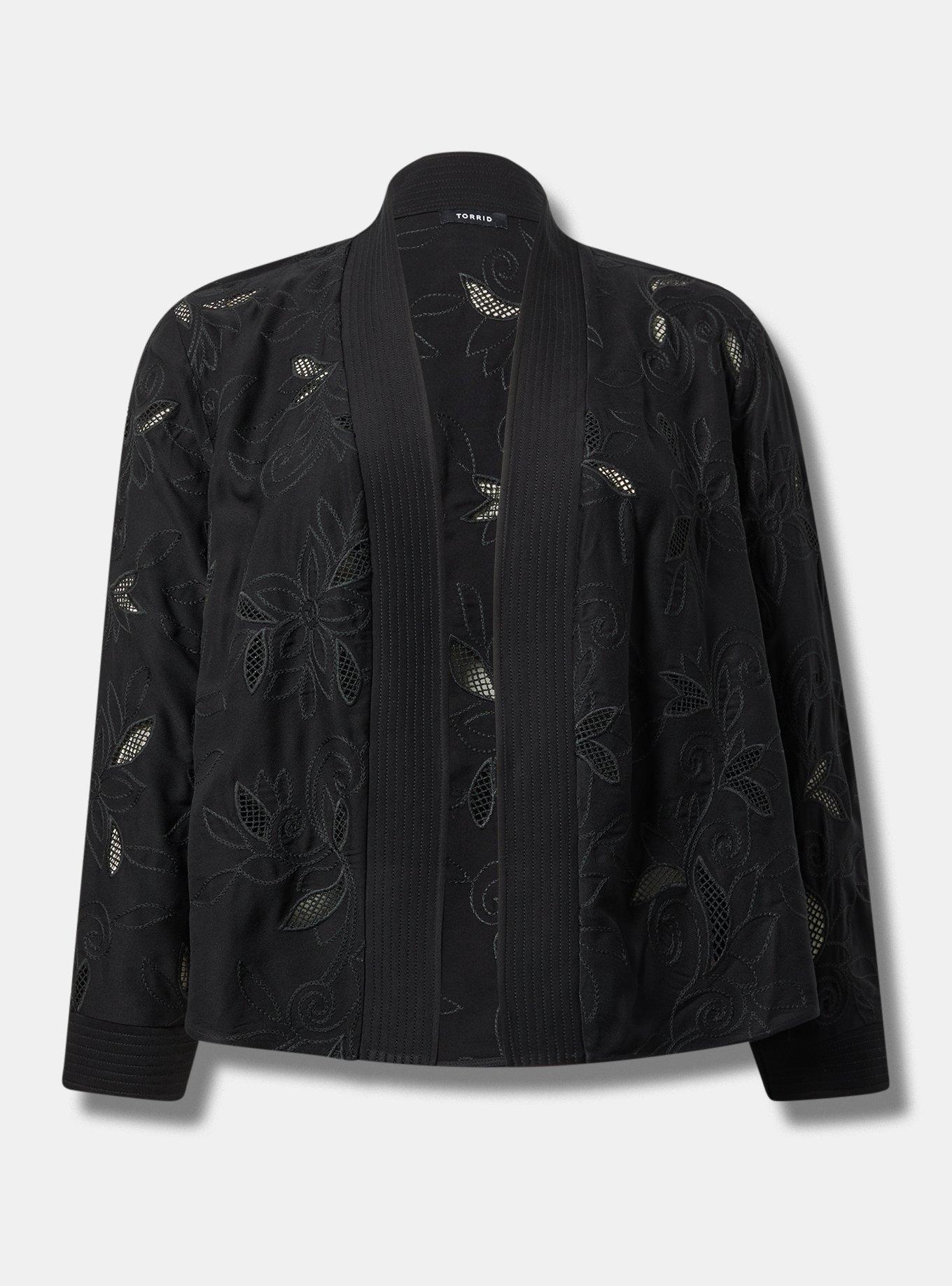 Washed Twill Embroidered Jacket Product Image