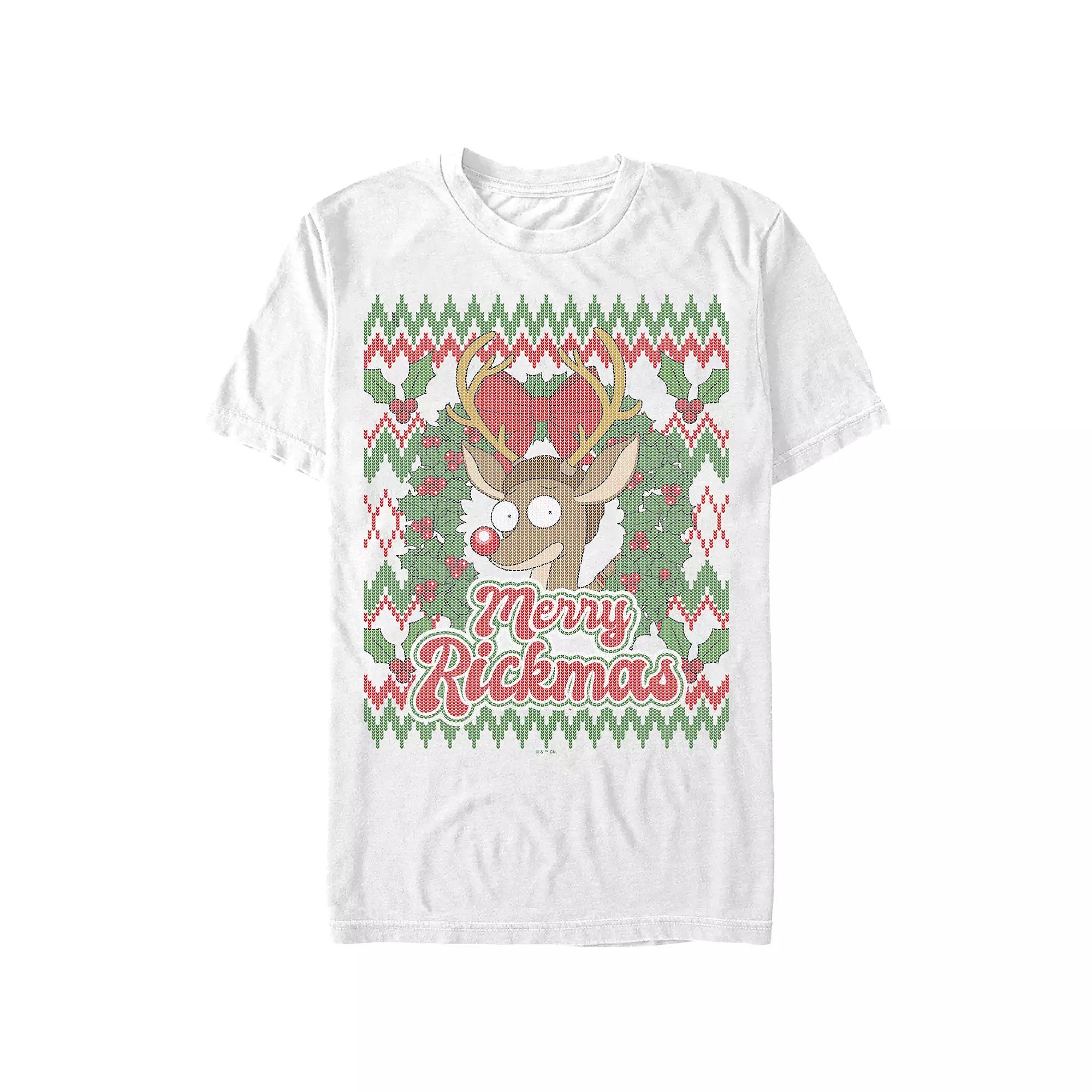 Men's Rick And Morty Merry Rickmas Graphic Tee,  Product Image