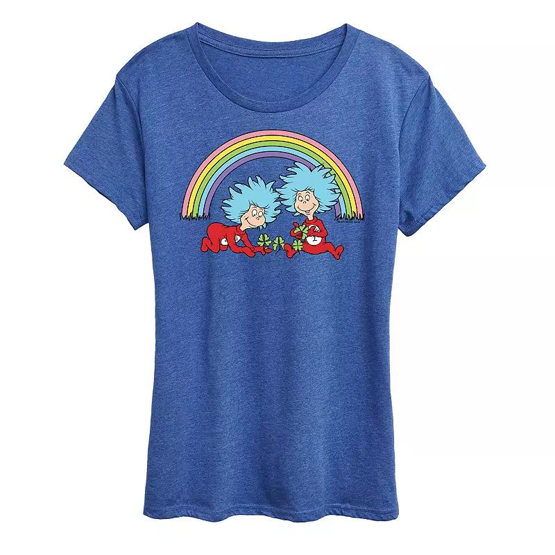 Women's Dr. Seuss Thing 1 & 2 Rainbow Graphic Tee,  Product Image