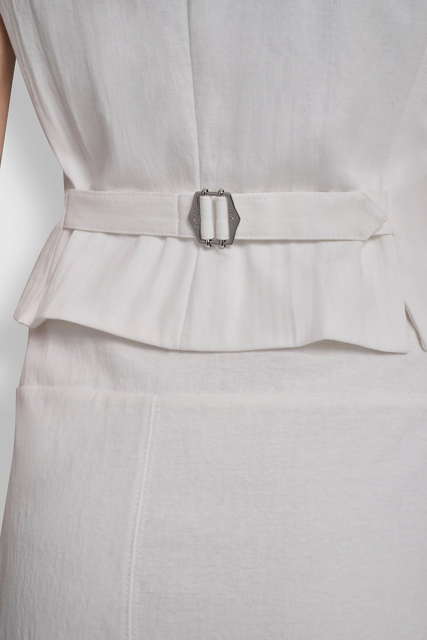 PIQUÉ BUTTON-FRONT VEST Product Image