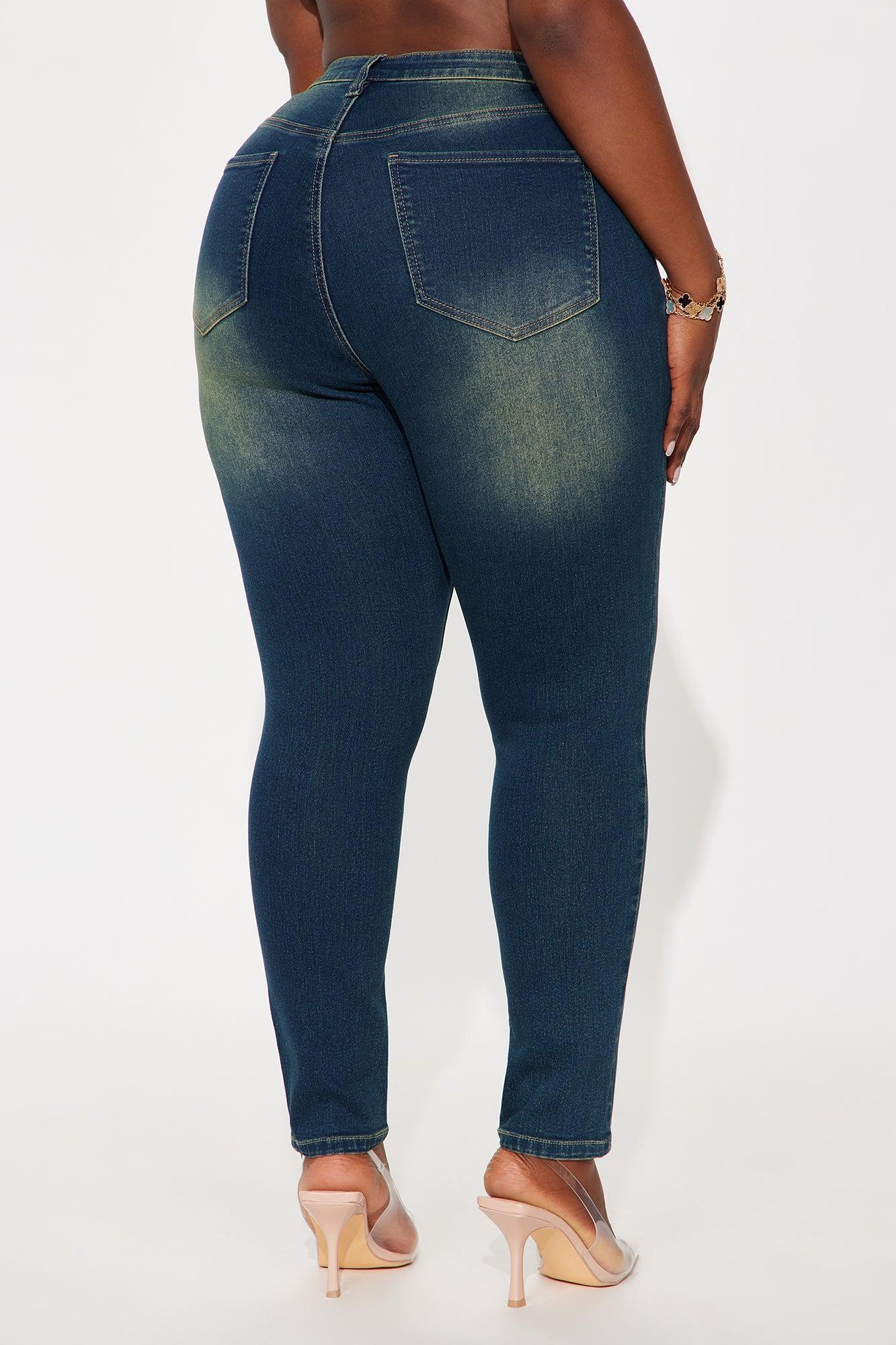 Hot Stuff Low Rise Tinted Skinny Jeans - Vintage Wash Female Product Image