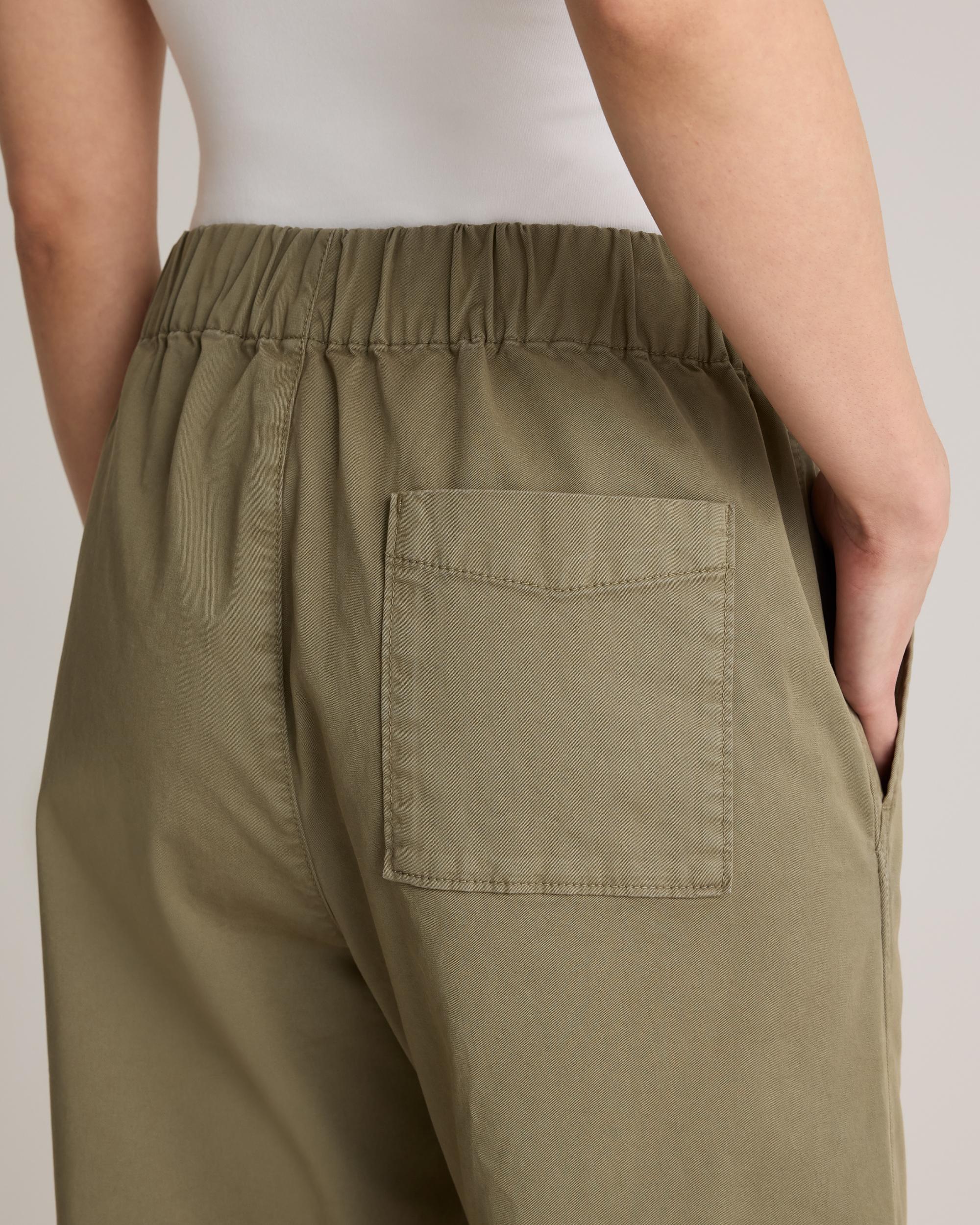 Quince | Women's Organic Stretch Cotton Wide Leg Chino Pants Organic Cotton Product Image