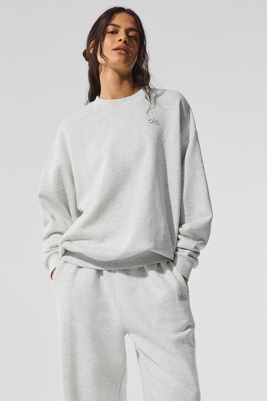 Accolade Crew Neck Pullover - White Heather Product Image