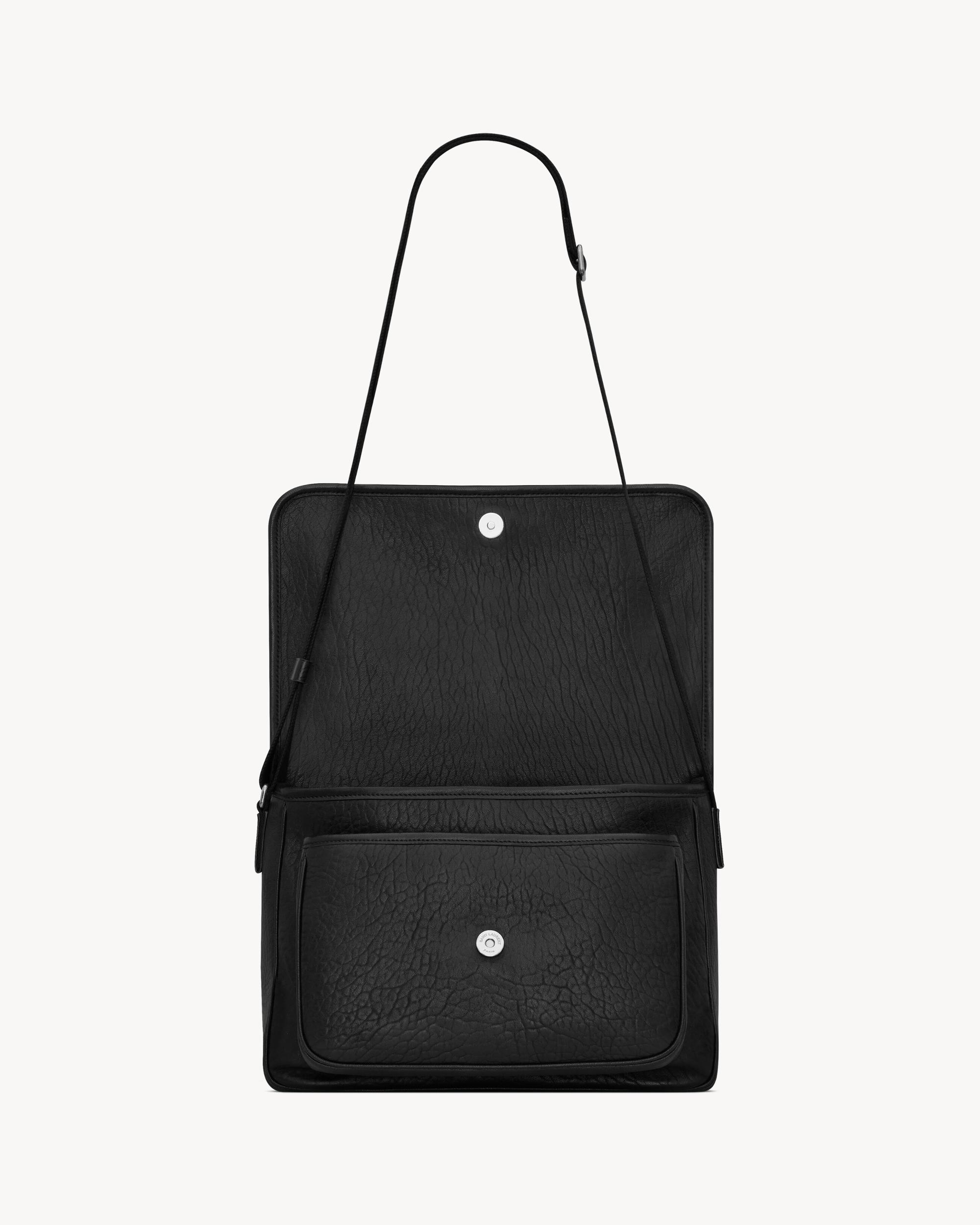 NIKI messenger in grained leather Product Image