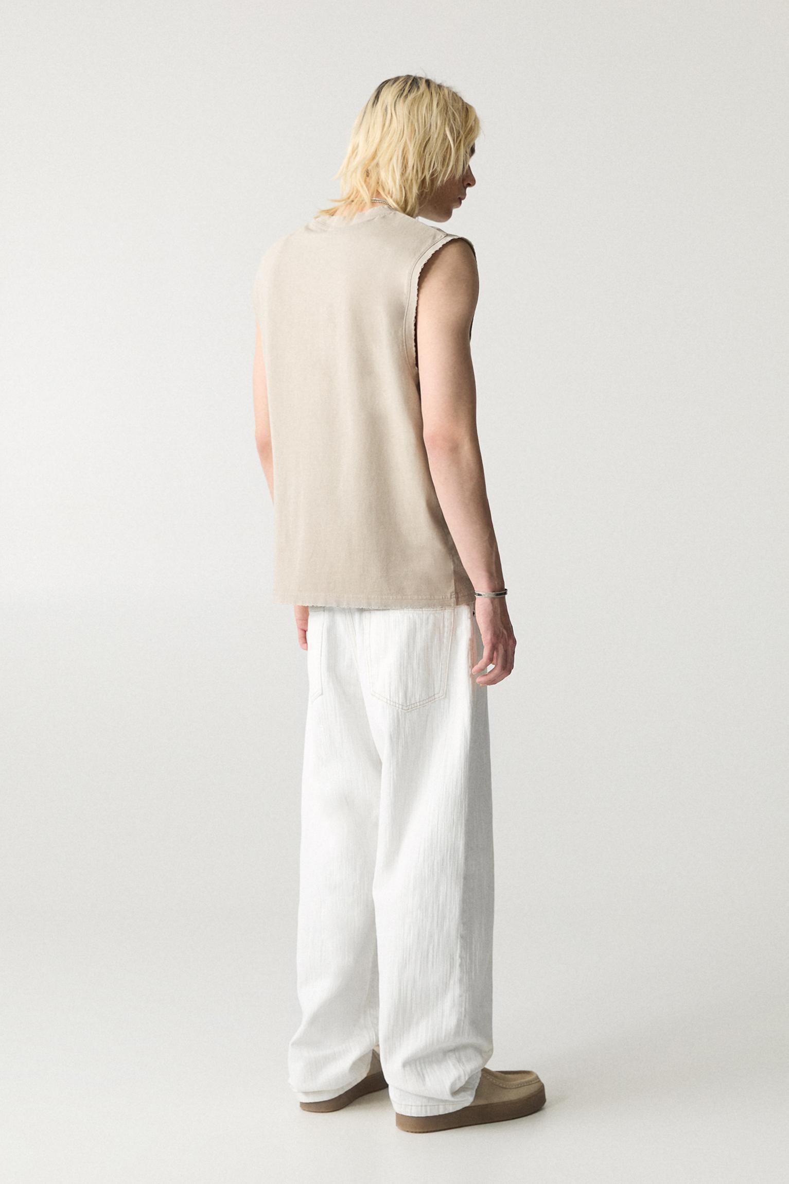 White textured jeans Product Image