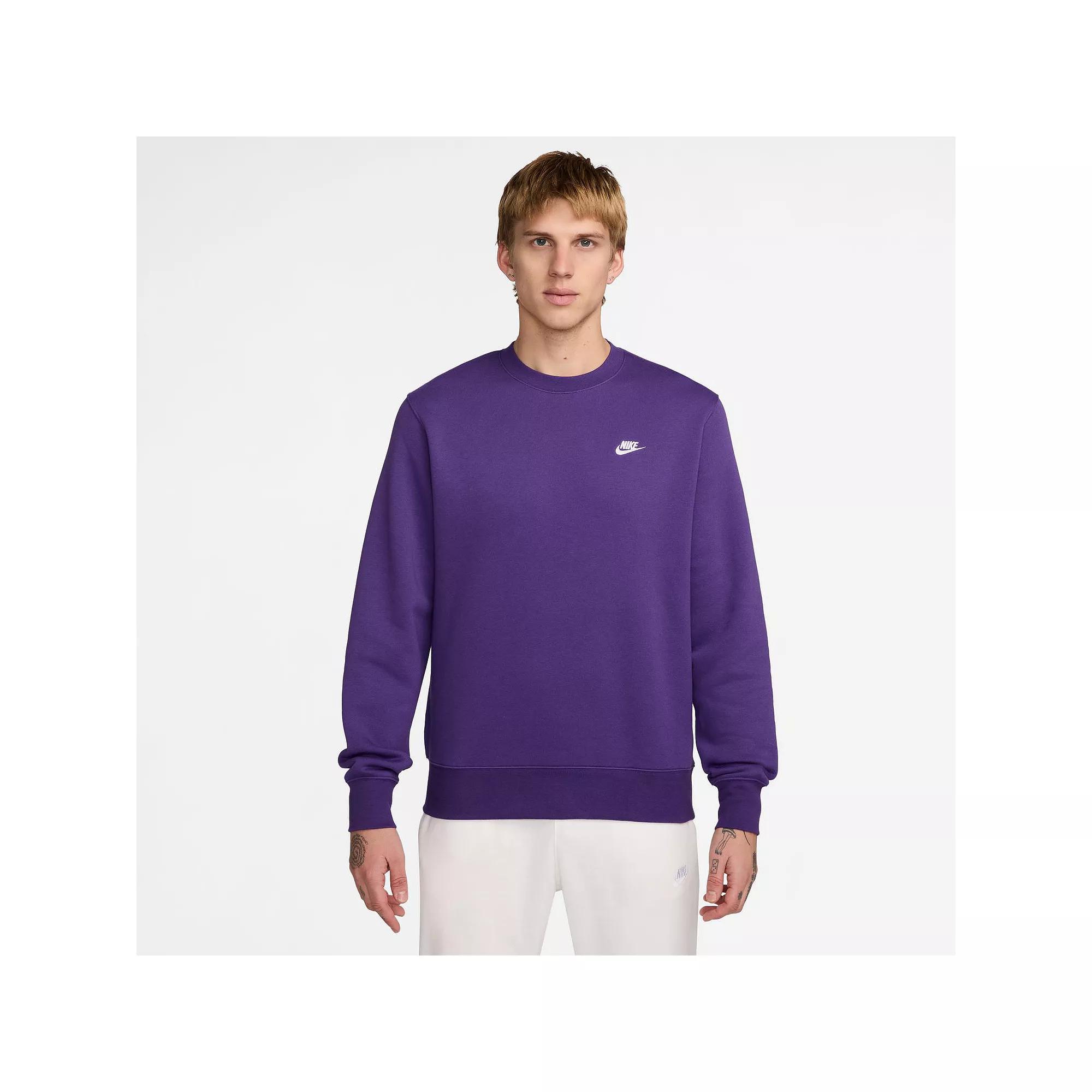 Big & Tall Nike Club Fleece Crewneck Sweatshirt, Men's,  Product Image