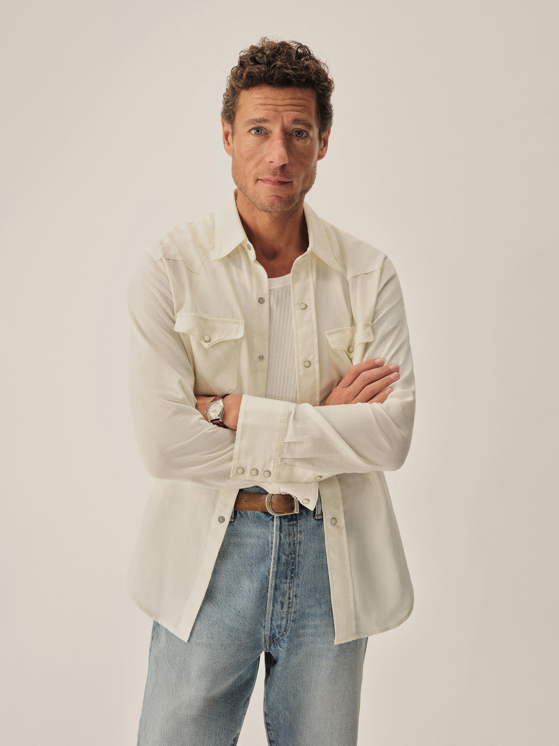 White Palomino Western Shirt Product Image