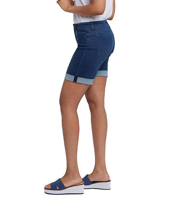 NYDJ Diana Stretch Denim Mid Rise Shorts Product Image