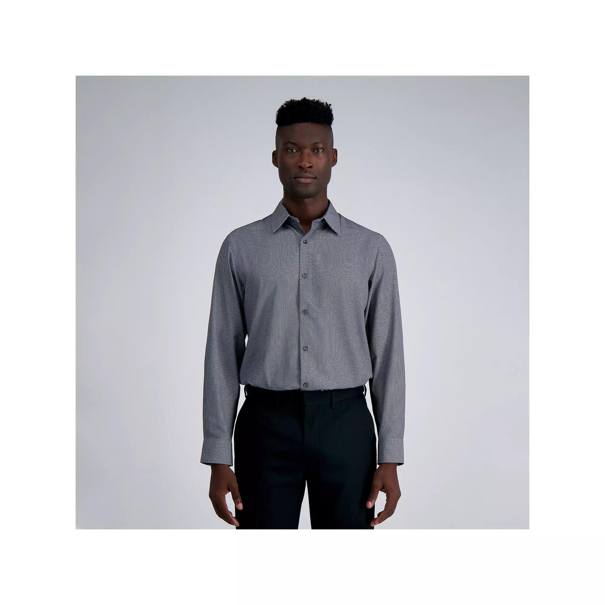 Men's Haggar® Smart Wash Classic Fit Patterned Dress Shirt,  Product Image