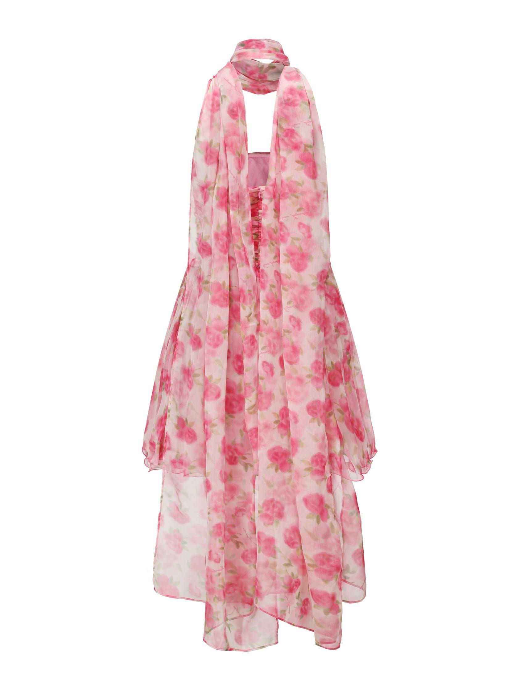 Chloe Dress (Pink Print) (Final Sale) Product Image