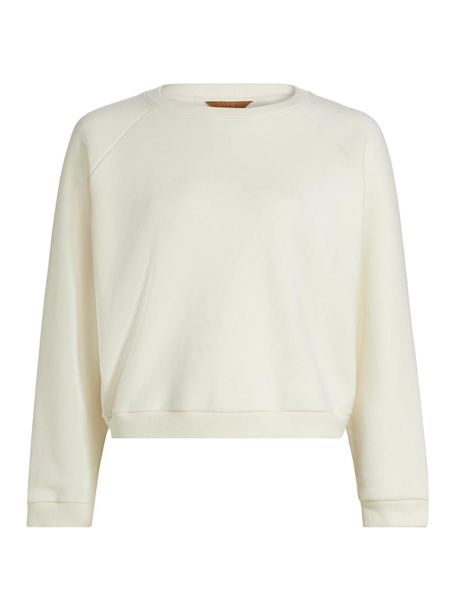 Womens Daily Cotton Crewneck Sweatshirt Product Image
