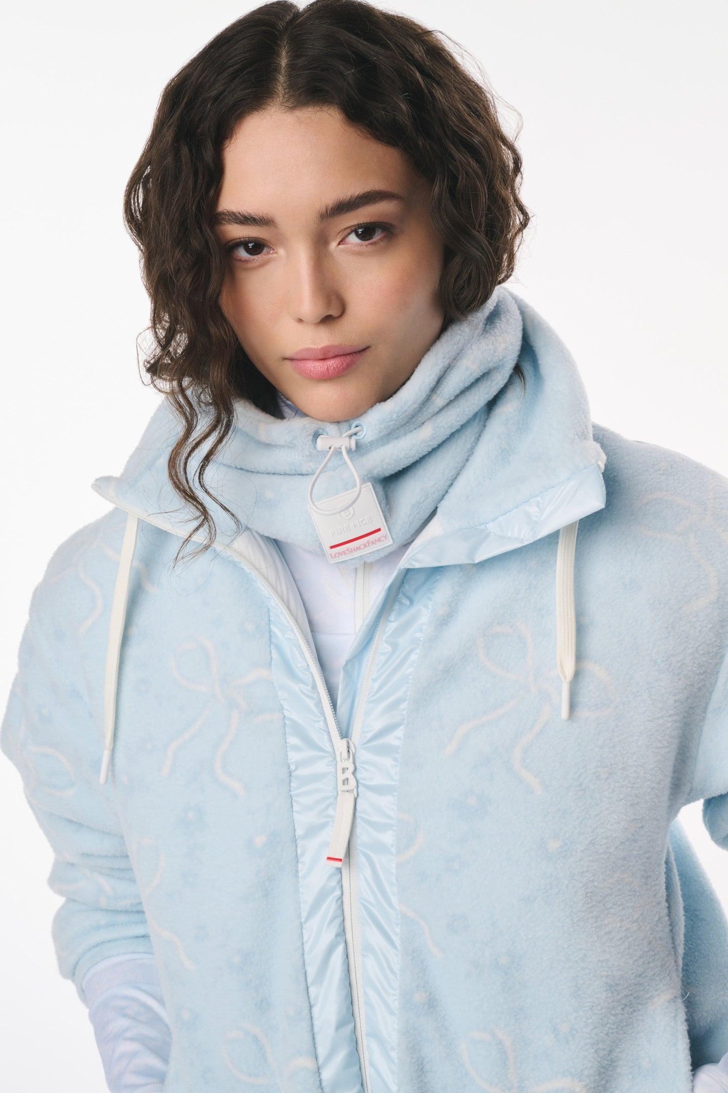 BOGNER FIRE+ICE x LoveShackFancy Arian Neck Gaiter - HOT PINK BABY / O/S Product Image