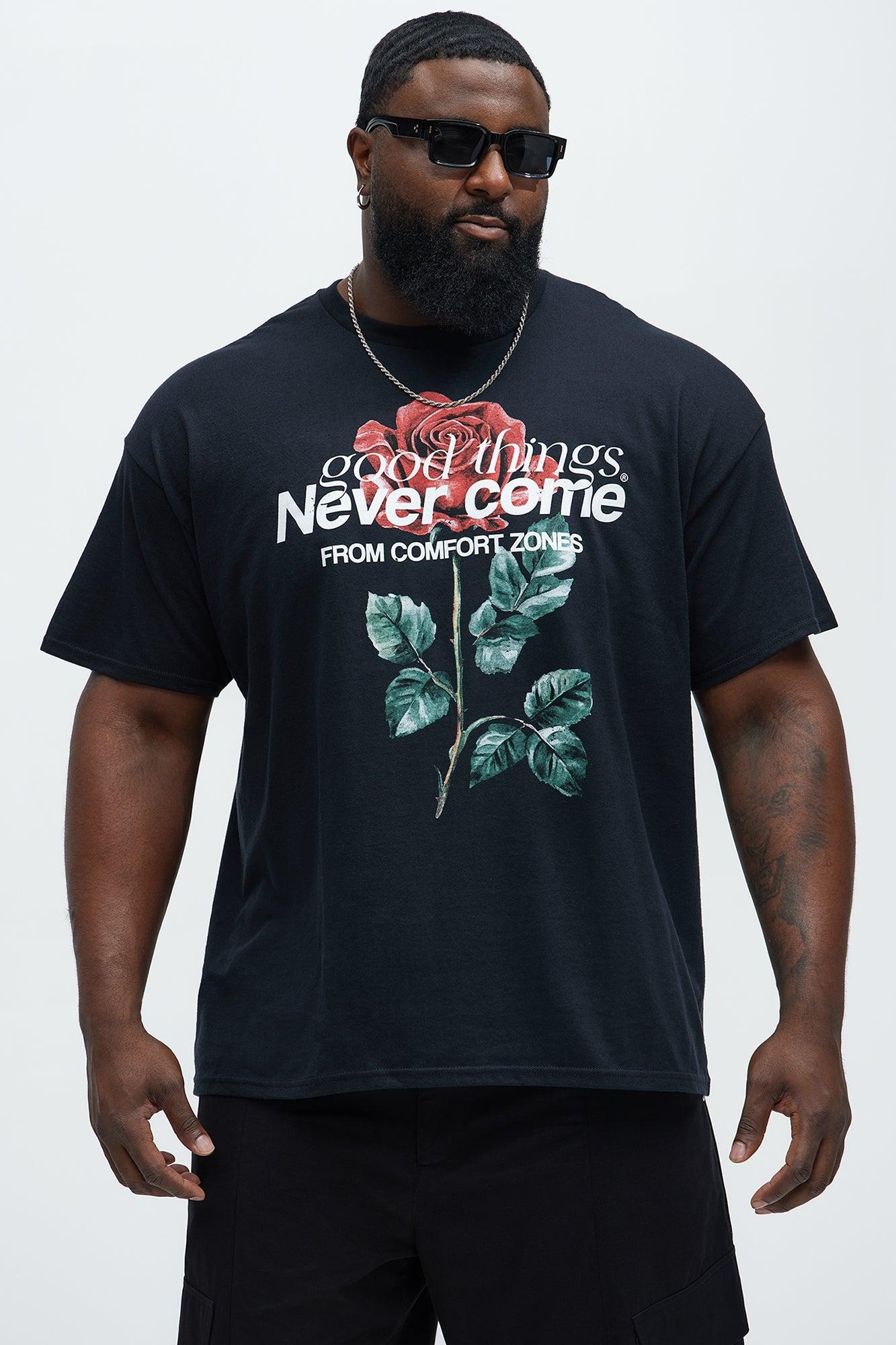 Good Things Never Come Short Sleeve Tee - Black Product Image
