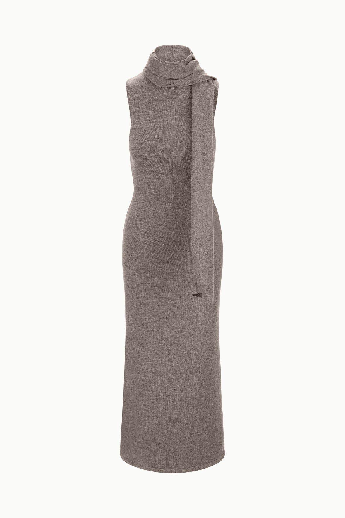 CANAL MIDI DRESS | TRUFFLE Product Image