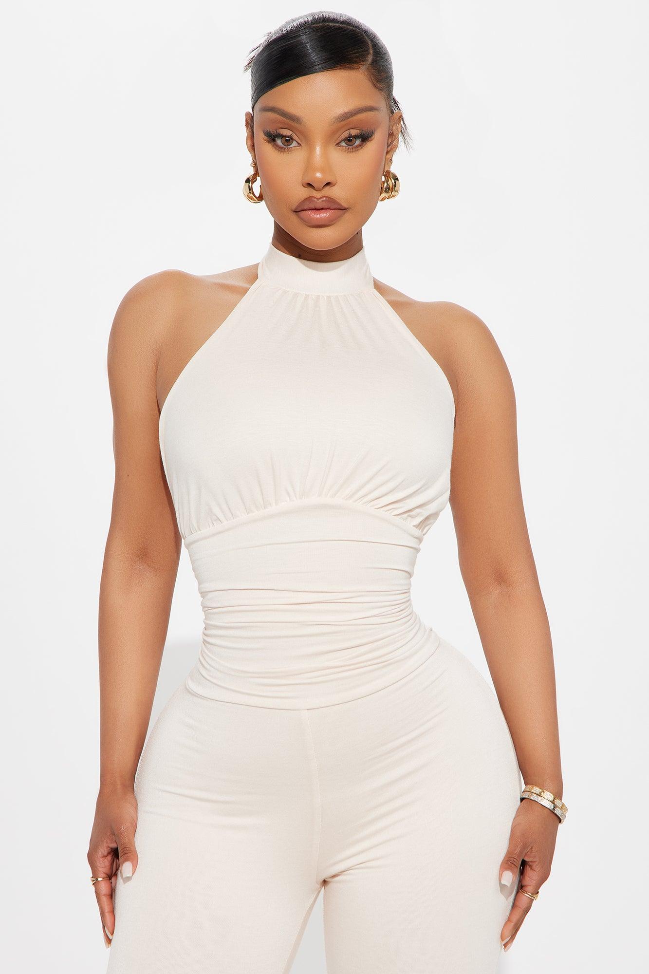 When We Met Capri Jumpsuit - Ivory Female Product Image