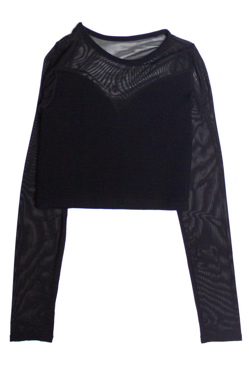 Illusion Mesh Seamless Top Product Image