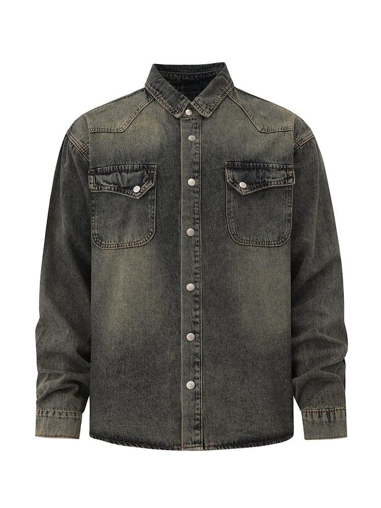 RT No. 12488 RETRO BLUE DENIM SHIRT JK Product Image