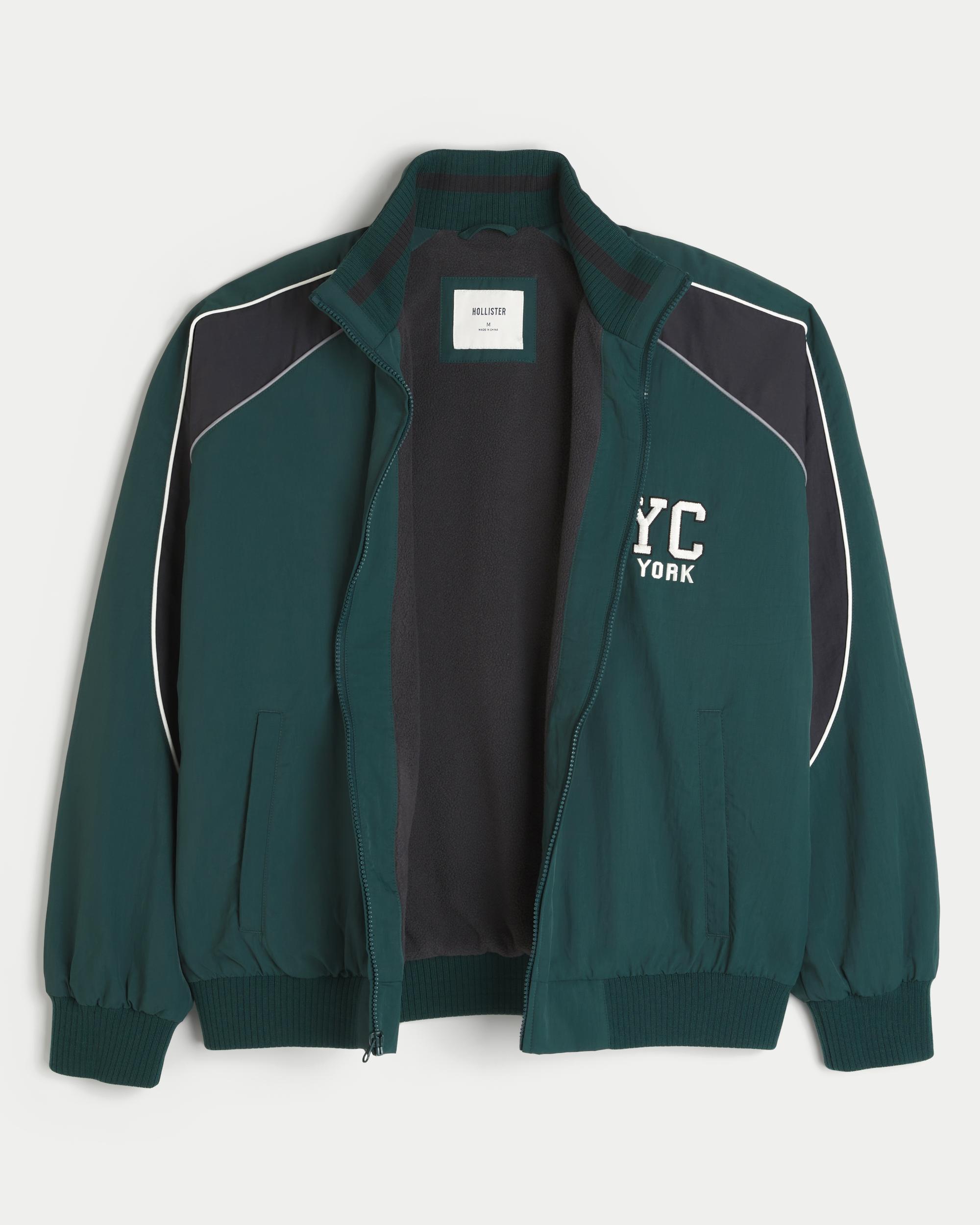 Lined NYC Graphic Track Jacket Product Image