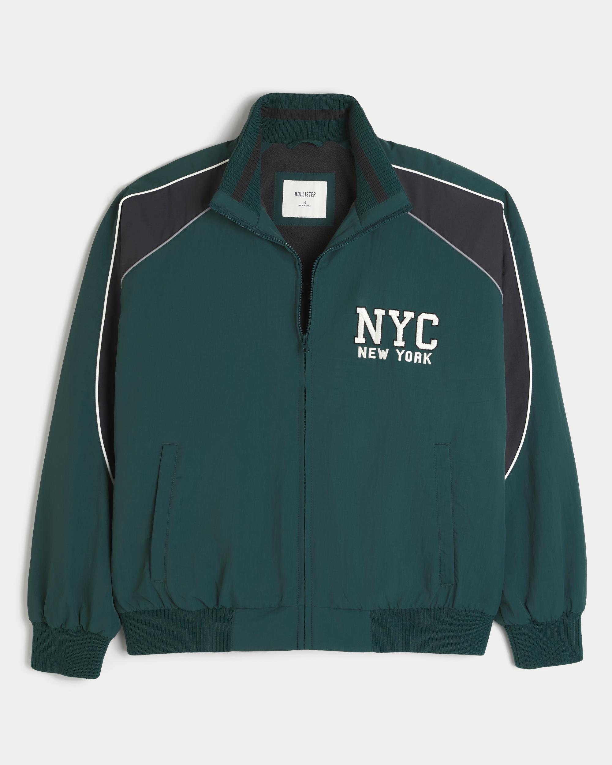Lined NYC Graphic Track Jacket Product Image