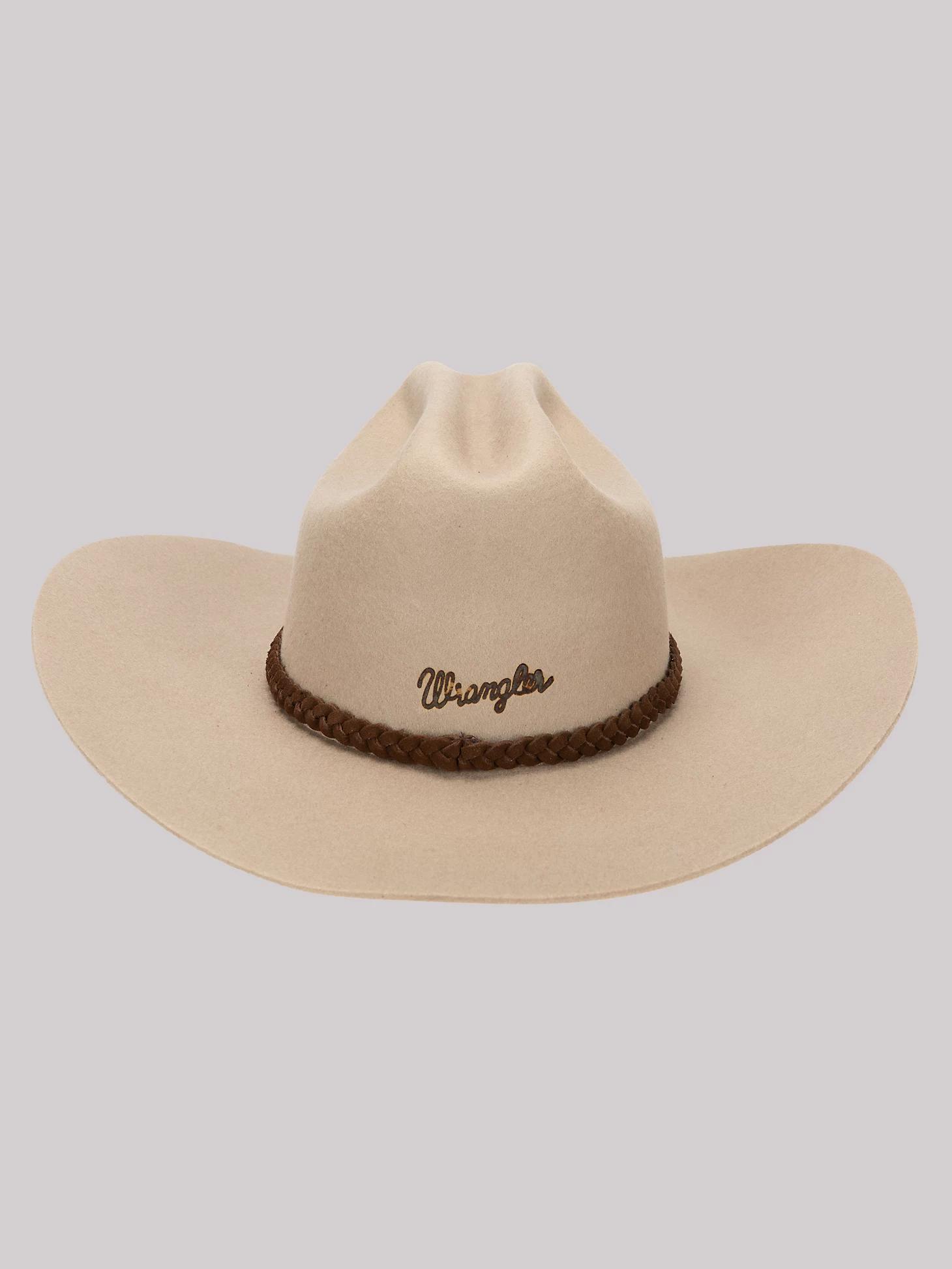 Women's Suede Braid Band Cowboy Hat | Women's ACCESSORIES | Wrangler® Product Image